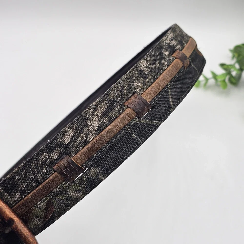 Camo Belt Genuine‎ Leather Lacing Men's XL 42-44 Men's Hunting Outdoors